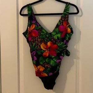 Longitude slimming one pice bathing suit.